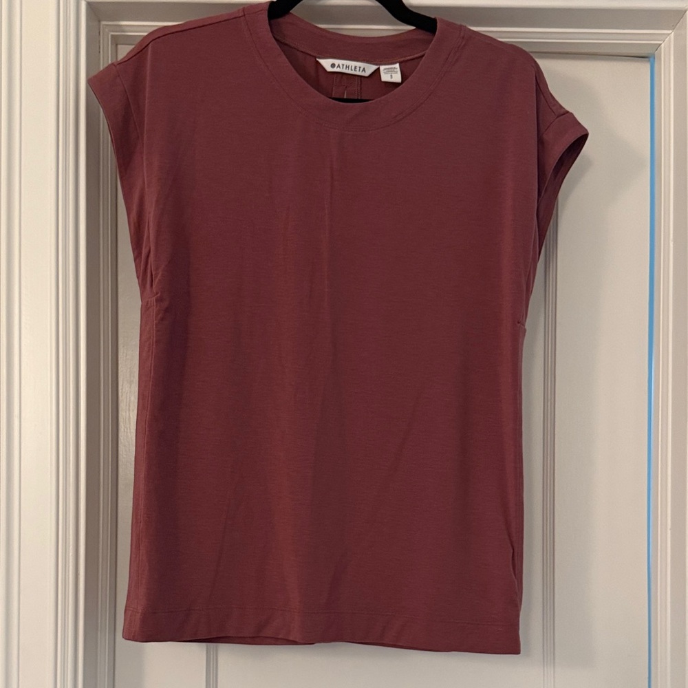 Athleta Short Sleeve Top in Dusty Rose